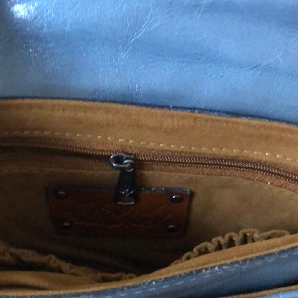 Patricia Nash Quilted Oil Waxed Leather Corfu Crossbody - Picture 6 of 8